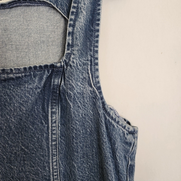 Abercrombie & Fitch Denim Mini Dress Size L - Picture 4 of 6